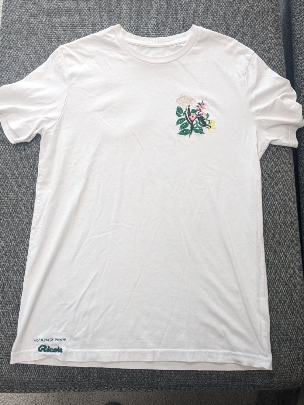 Ricola Men's White Cotton Tee